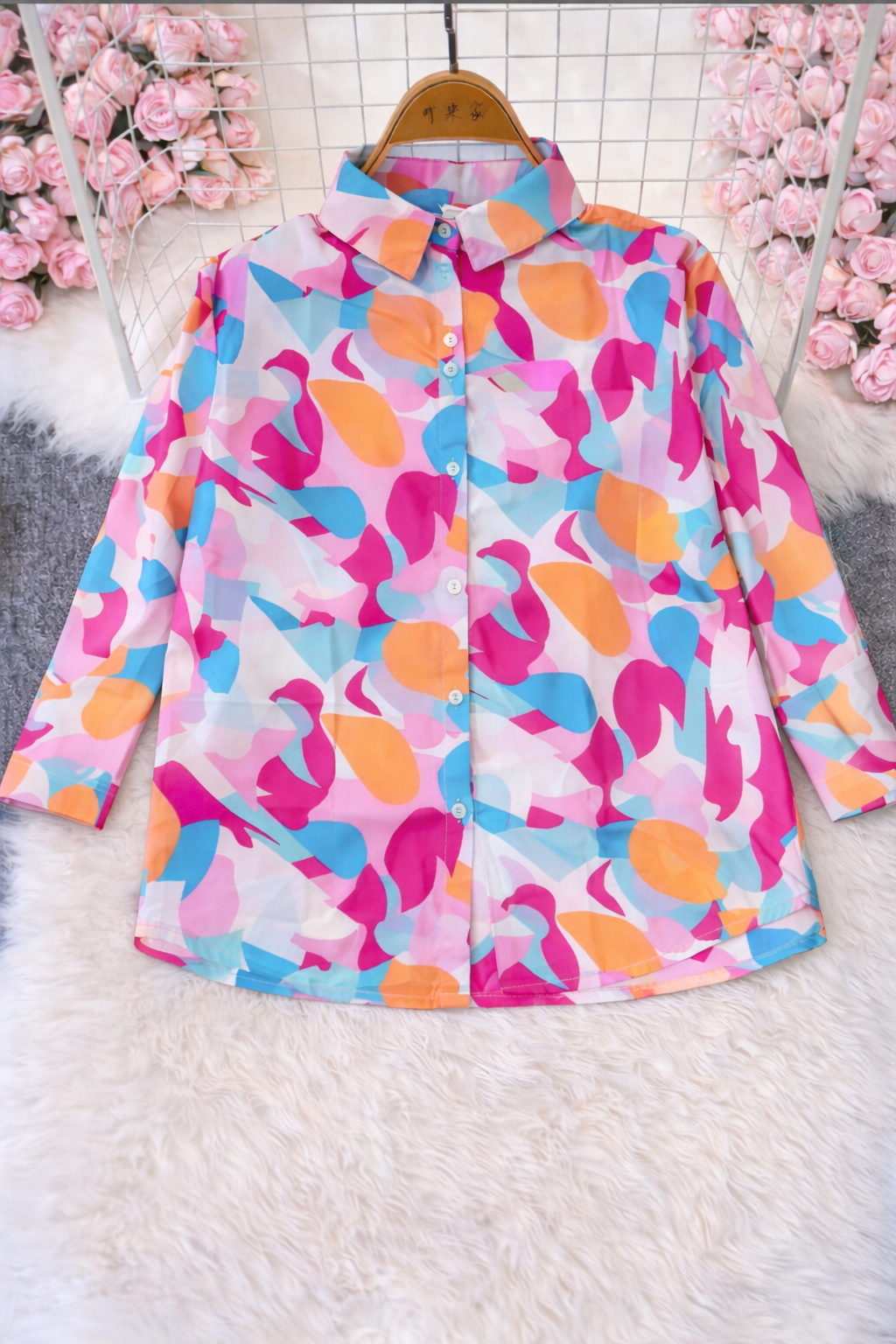 Korean Multicolour Shirt for Women | Western Wear