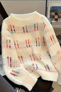 Elegant Rainbow Knit Premium Sweater