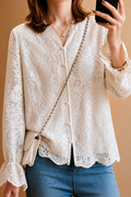 Floral Lace Top Korean Style | Premium Top