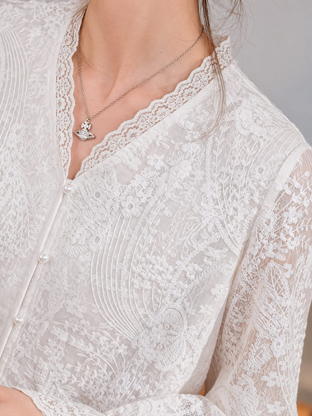 Floral Lace Top Korean Style | Premium Top