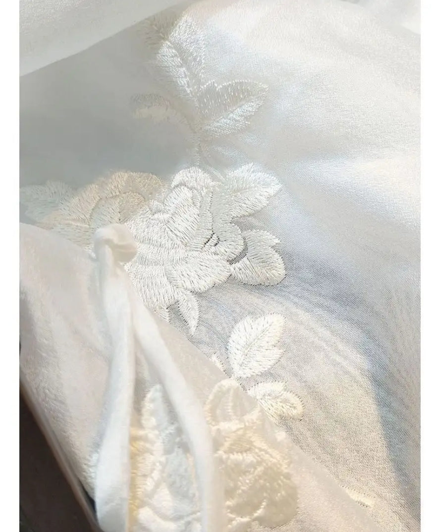 Embroidered Bell Sleeve Top – Soft Lightweight Casual Chic